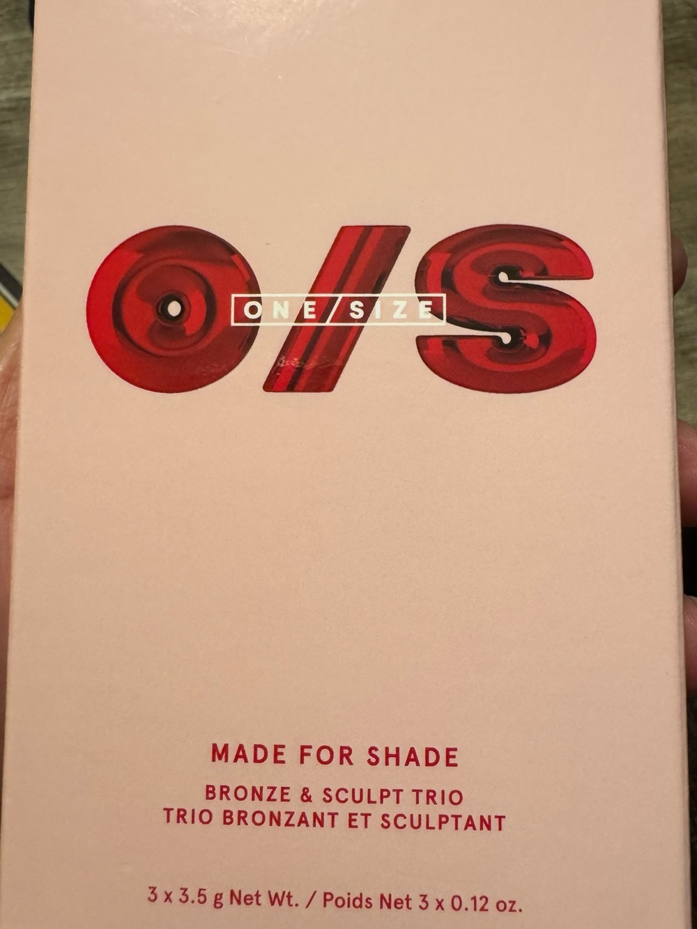 ONE/SIZE Pink Box with Red ONE/SIZE Logo
